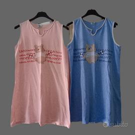 Camicia da Notte Rosa & una Azzurra con Orsetto 