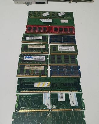 ram 15 pezzi ddr ddr2 ddr3 pc portatile + 3 cd rom
