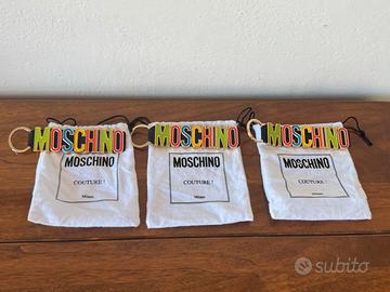 3 Portachiavi Moschino colorati (nuovo)