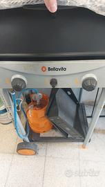 Barbecue a gas  Bellavita 2 fuochi con carrello