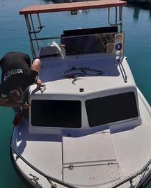 Barca semi cabinato pilotina Cranchi 6mt