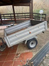 Carrello rimorchio con sponde apribili