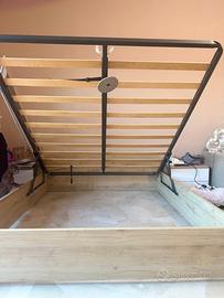 letto matrimoniale contenitore