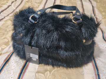 Borsa col pelo nera