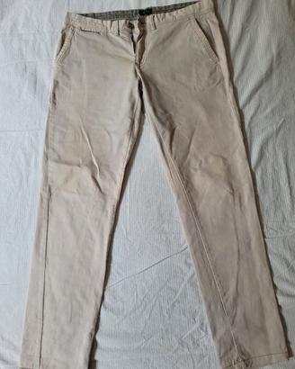Pantaloni Uomo Bianchi Eddy Wood Size 34