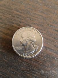 Moneta 1/4 di dollaro liberty conio 1994 perfetta!