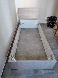 letto  singolo +scrivania