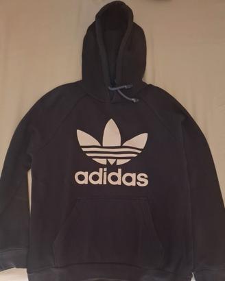 Adidas felpa blu con cappuccio