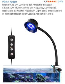 Lampada per acquario