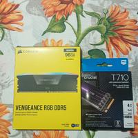 RAM 96GB 6400MHZ CORSAIR+ CRUCIAL SSD NVMe 4TB
