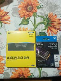 RAM 96GB 6400MHZ CORSAIR+ CRUCIAL SSD NVMe 4TB