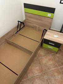 Letto a cassetto con comodino