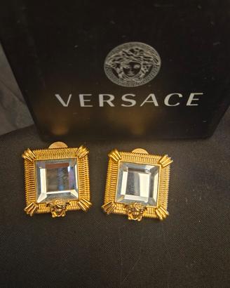 orecchini cristallo e medusa Versace 