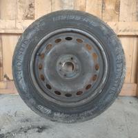 4 Cerchi in ferro 15” 185/65 R15 + gomme invernali