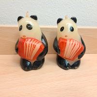 Candele panda - decorazione natalizia