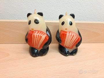 Candele panda - decorazione natalizia