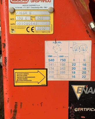 fresa Maschio   180 fissa