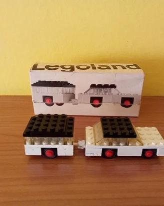 LEGO 623 white car and camper 1970