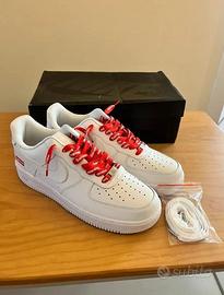 Supreme x Nike Air Force 1 "Box Logo" Bianco 42.5