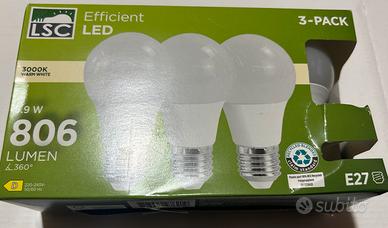 Lampadine LED LSC Efficient – Pack da 3 E27 White
