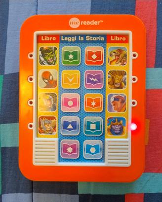 Lettore tablet e libri Marvel 