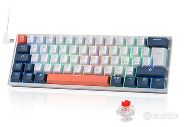 Redragon K617 Tastiera Gaming Meccanica QWERTY