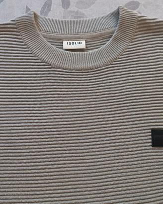 Maglione da uomo a coste orizzontali