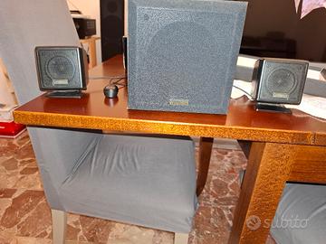 Impianto surround con subwoofer per pc fisso e not