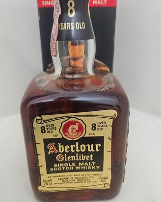 whisky Aberlour glenlivet 8 anni vintage anni 70 
