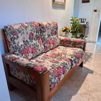 Divano biposto Vintage legno olmo
