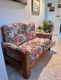 Divano biposto Vintage legno olmo