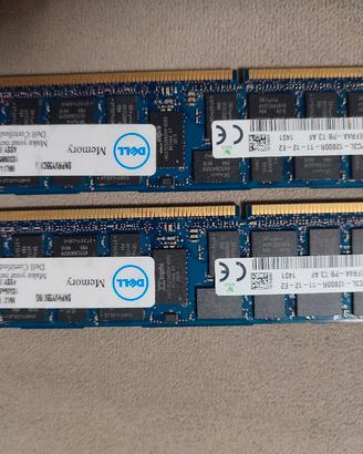 ram DELL 16GB DDR3 Registered ECC.   2 X 8GB