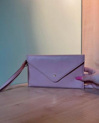 Pochette rosa con cinturino