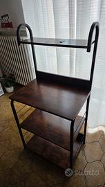 Mensola cucina in legno e metallo