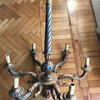 Lampadario Antico in legno
