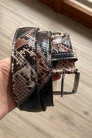 Cintura uomo vero pitone made in Italy