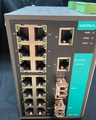MOXA EDS-518A Switch Ethernet Industriale Managed