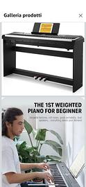 Pianoforte 88 tasti pesanti NUOVO trattabile