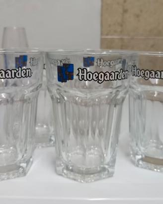 Set 6 BICCHIERI "HOEGAARDEN Belgio" =>0,4l Nouvo