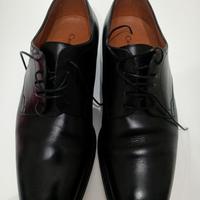 scarpe stringate pelle nera