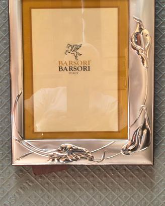 Cornice Portafoto Vintage BARSORI ITALY ARGENTO