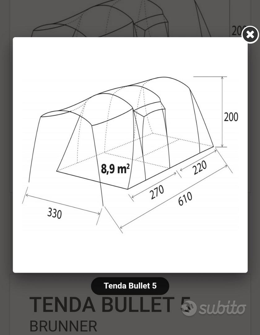 Tenda da campeggio BRUNNER BULLET 5 - Sports In vendita a Ravenna