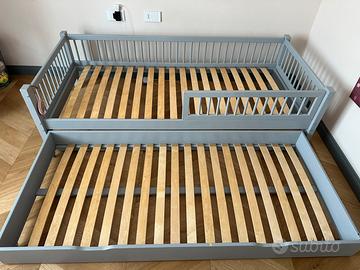 letto Mon Lit Cabane 80x190 grigio