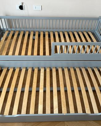 letto Mon Lit Cabane 80x190 grigio