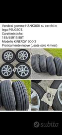 Treno gomme peugeot 208 misura 185/65 R15 88T 