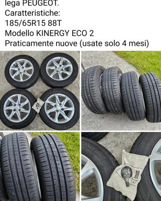 Treno gomme peugeot 208 misura 185/65 R15 88T 