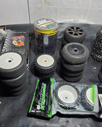 Lotto gomme off road recenti, per 1/8