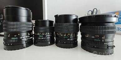 MAMIYA 645 PRO TL  completa di corredo lenti