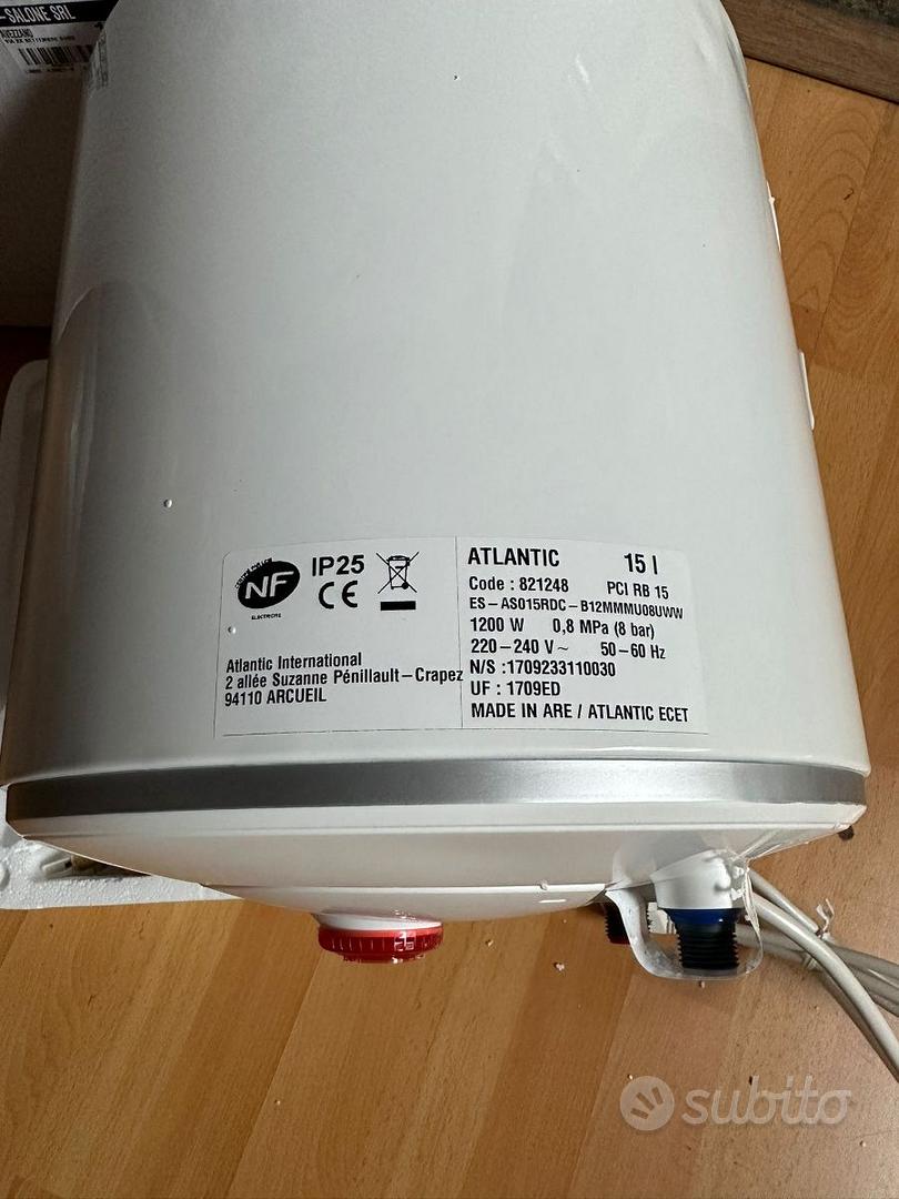 SCALDACQUA ELETTRICO Sopralavello 1.200 W - lt. 15 - Elettrodomestici In  vendita a L'Aquila