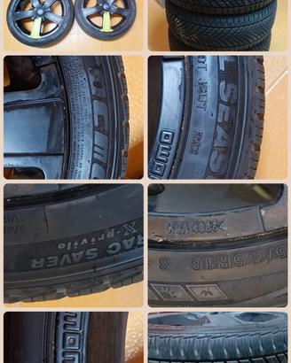 cerchi in lega  con pneumatici 4 stagioni 